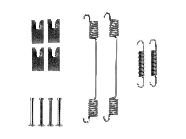 Kit Molle Ganasce Freno Posteriori per Piaggio Porter Maxxi (Modello a Ruote Doppie Posteriori) 